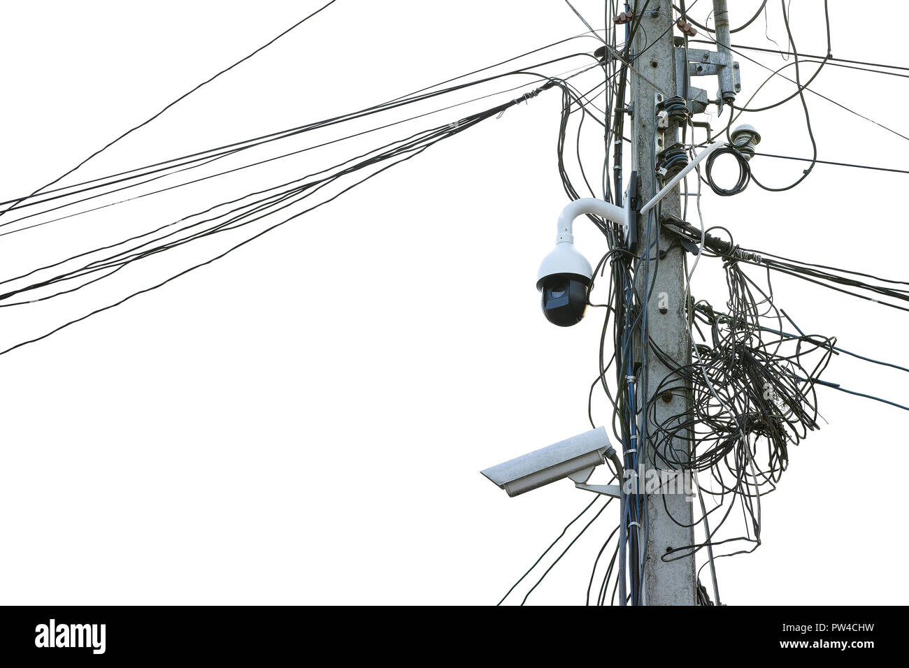 Multiangle CCTV surveillance security for home town or village security systems monitor Stock