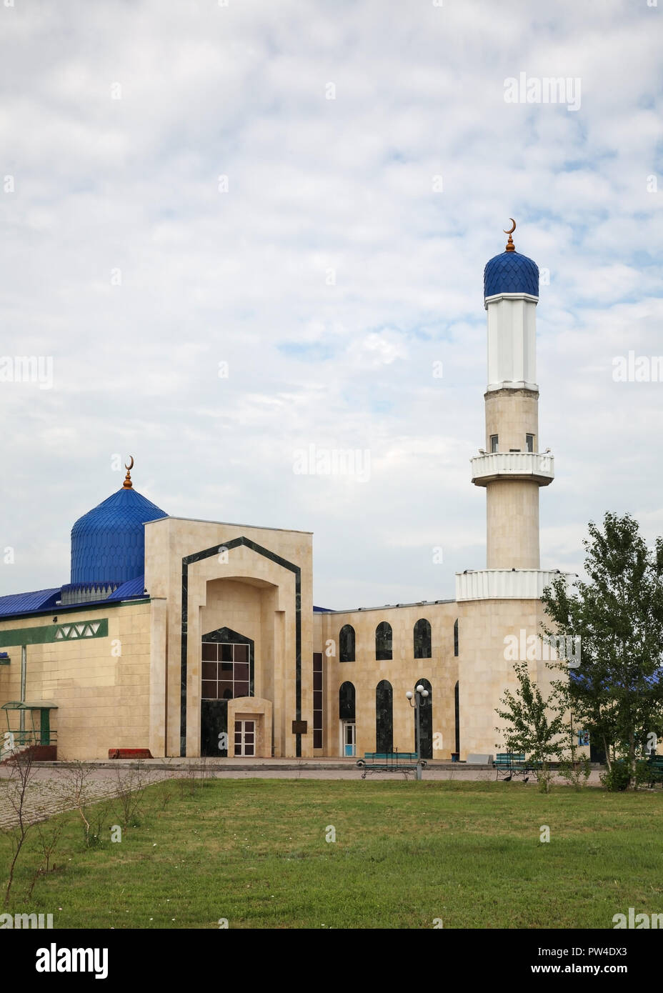 Central Mosque No. 1 in Karaganda. Kazakhstan Stock Photo