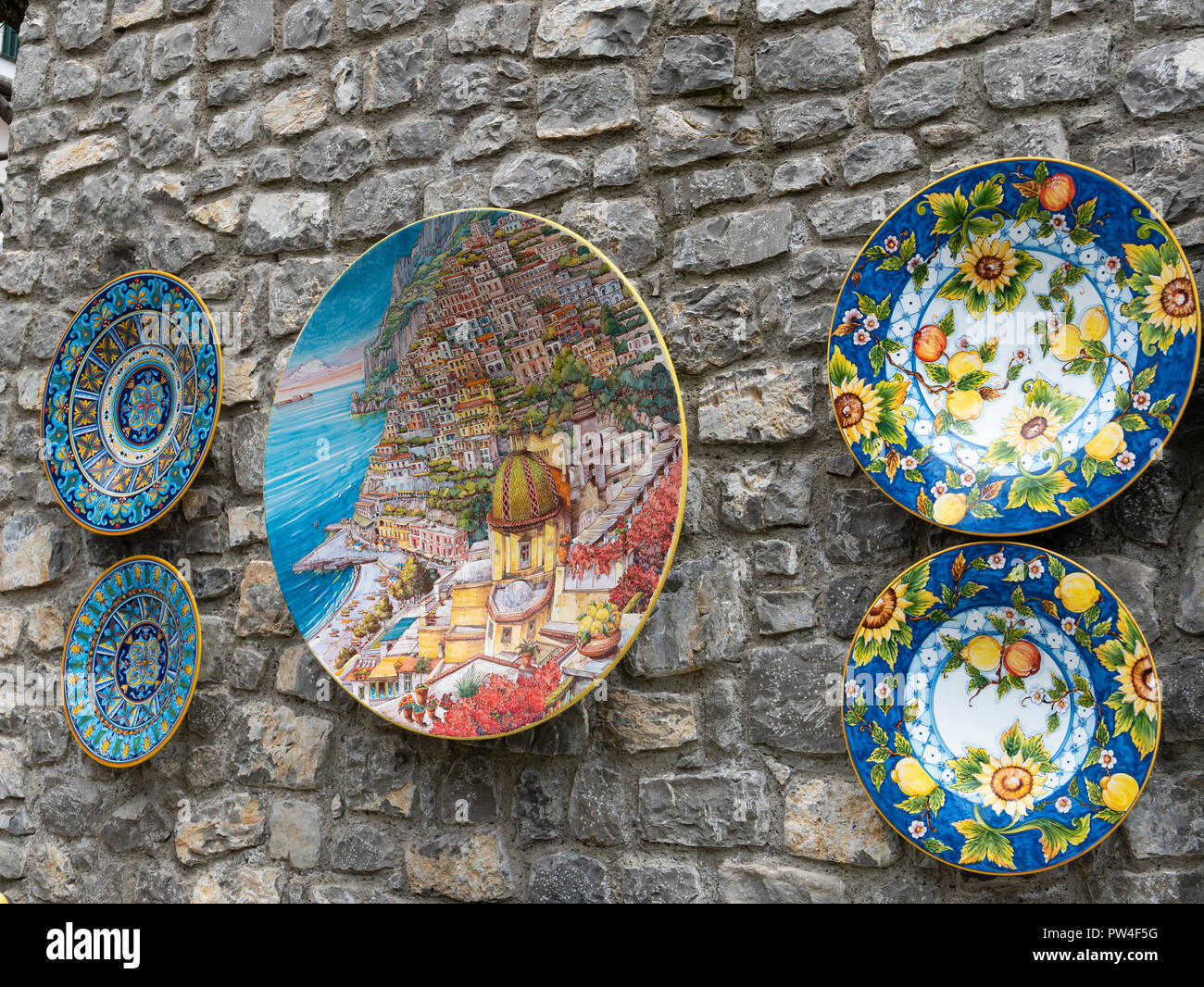 Traditional Italian pottery and ceramics, Ravello, Campania, Italy