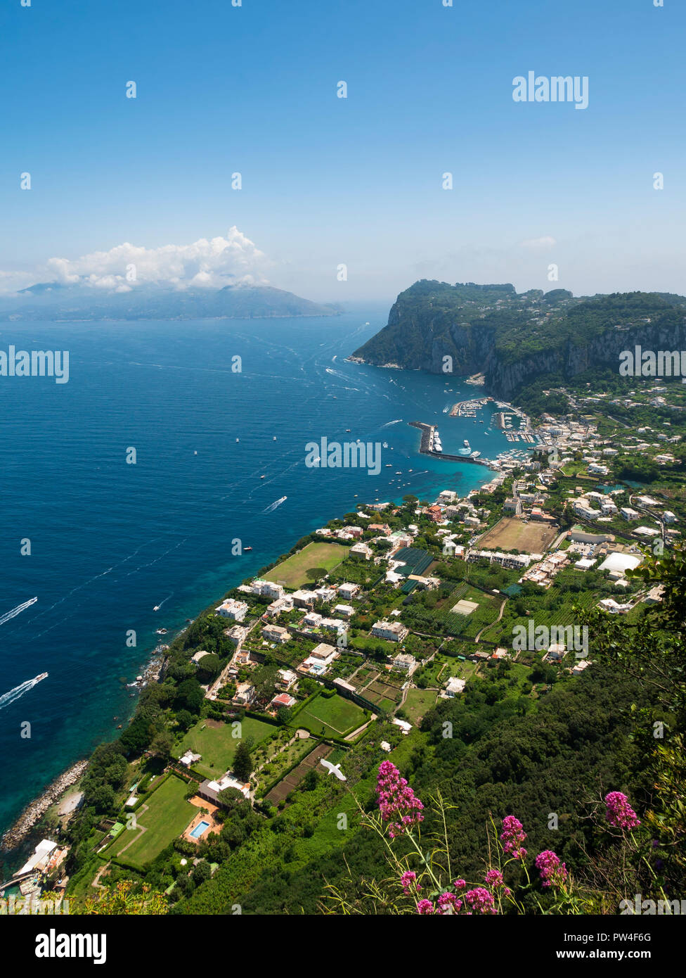 Marina Grande, Capri, Campania, Italy. Stock Photo