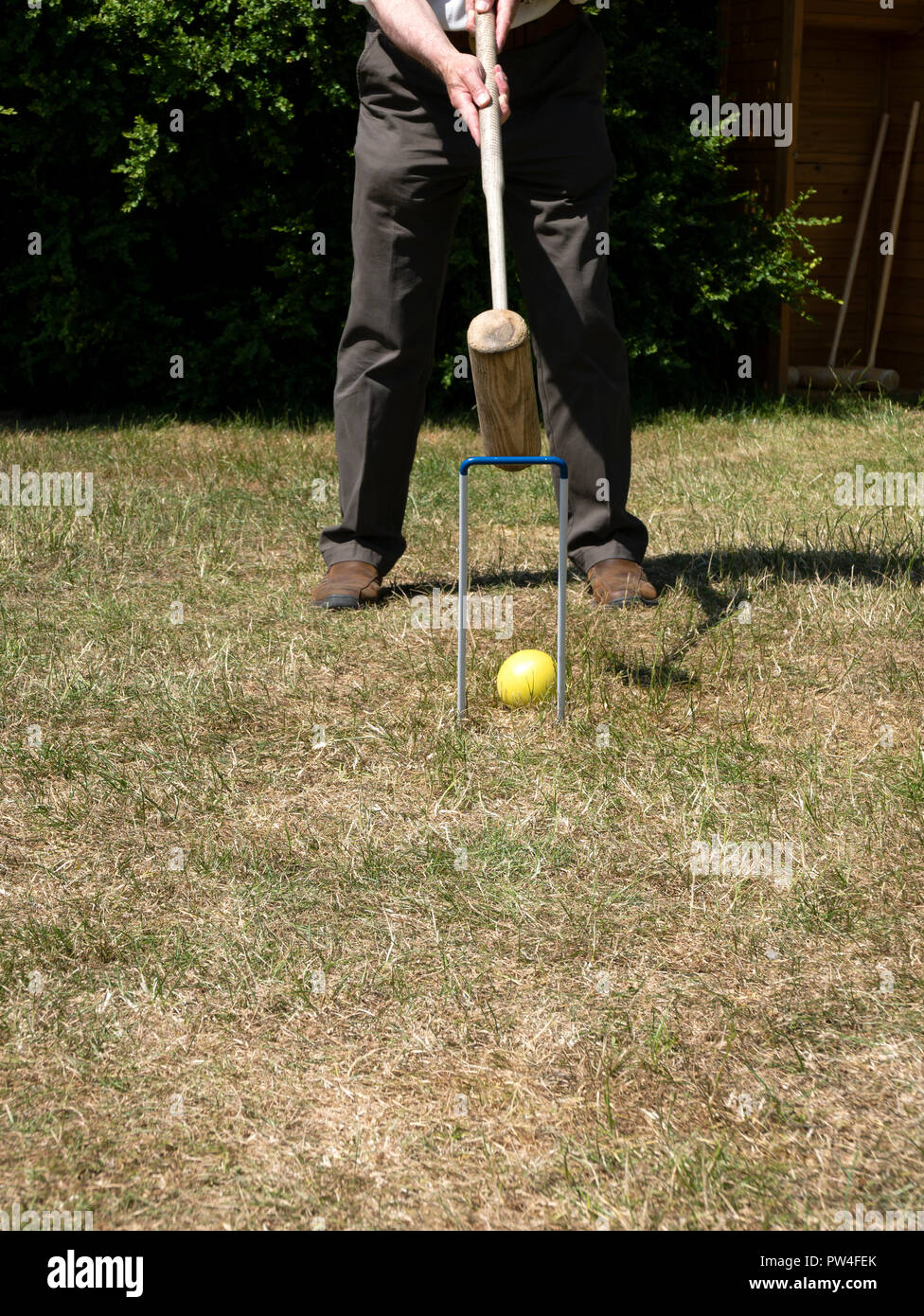 Playing croquet. England, UK Stock Photo Alamy