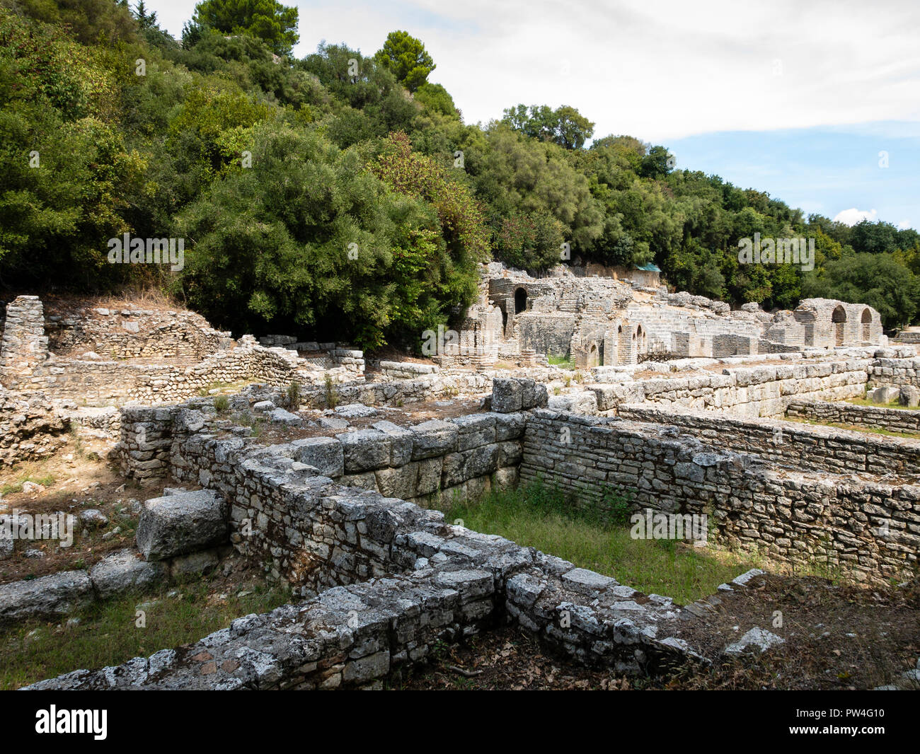 The Roman Forum, The Butrint National Park, Vlore County, The Republic of  Albania Stock Photo - Alamy