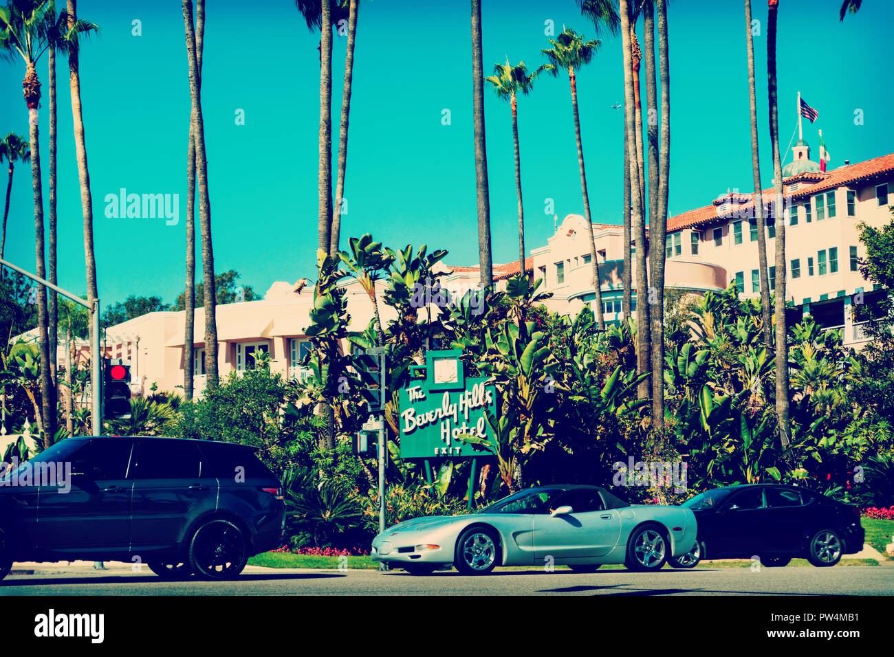 Beverly hills hotel hi-res stock photography and images - Alamy