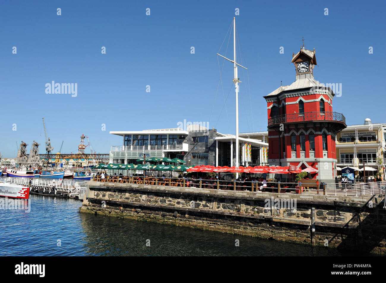 Bars and restaurants at The Victoria and Alfred Waterfront in Cape Town