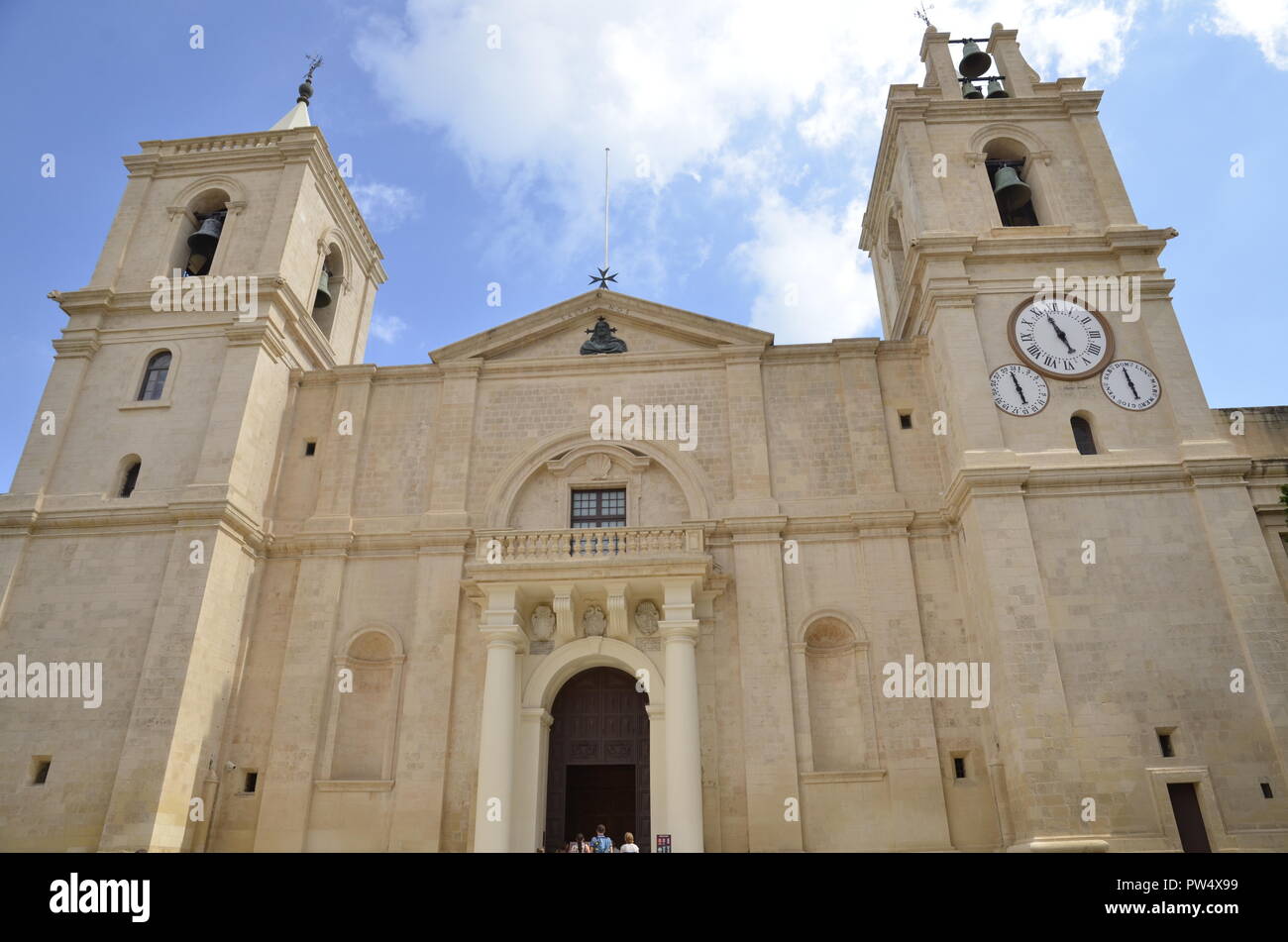 St. John's Co-Cathedral in the Maltese capital of Valletta. Stock Photo