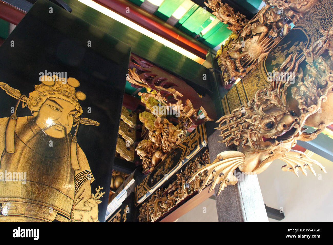 A chinese temple (Wak Hai Cheng Bio Temple) in Singapore Stock Photo