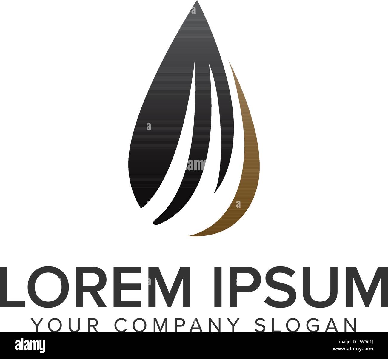 drop natural resourcedrop natural resource logo design concept template
