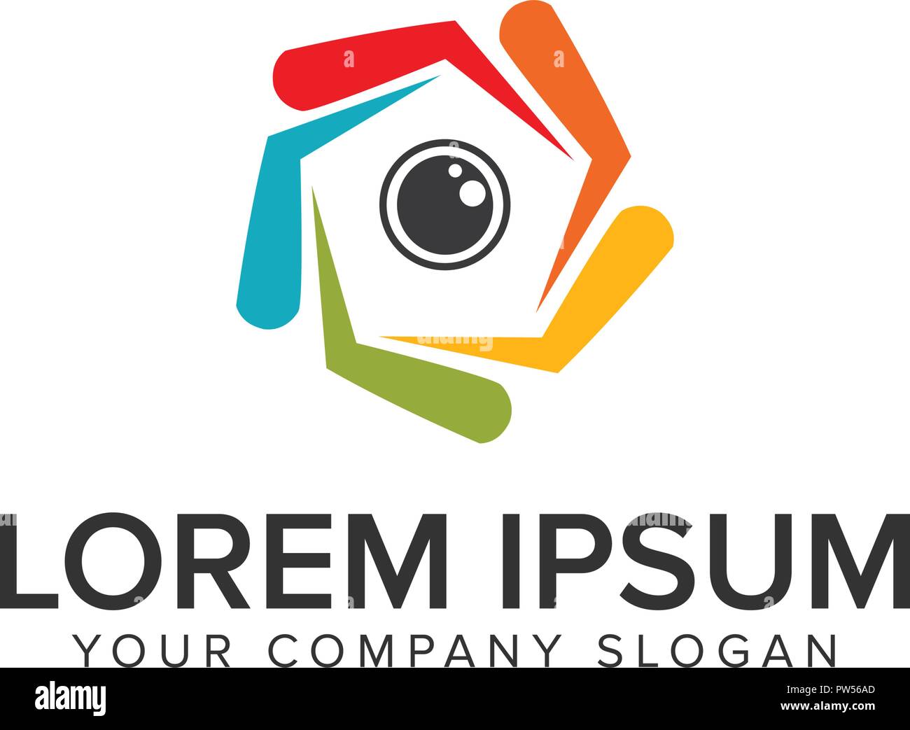 Camera lens Logo design concept template Stock Vector Image & Art Alamy