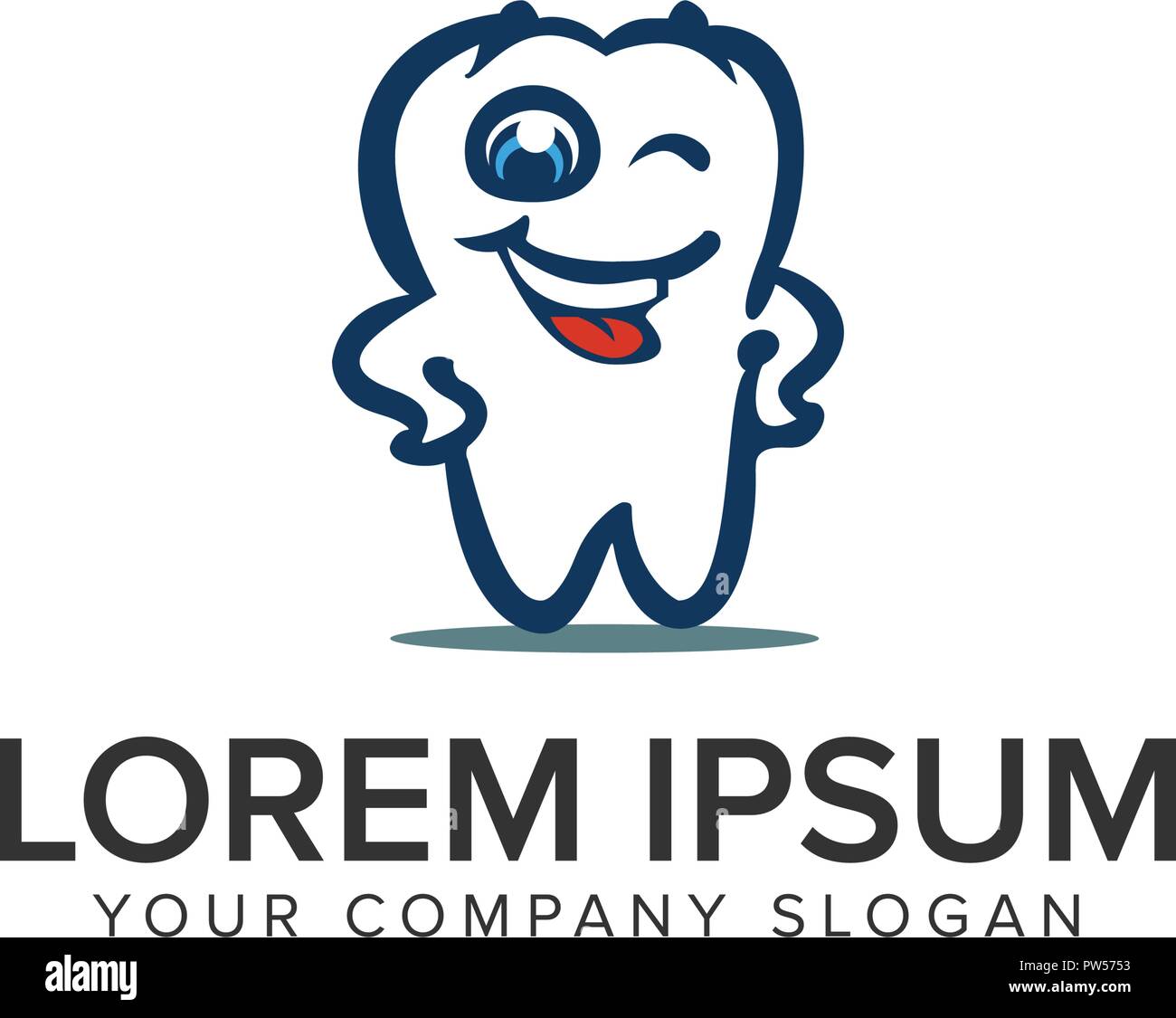 Dental smile logo hi-res stock photography and images - Alamy
