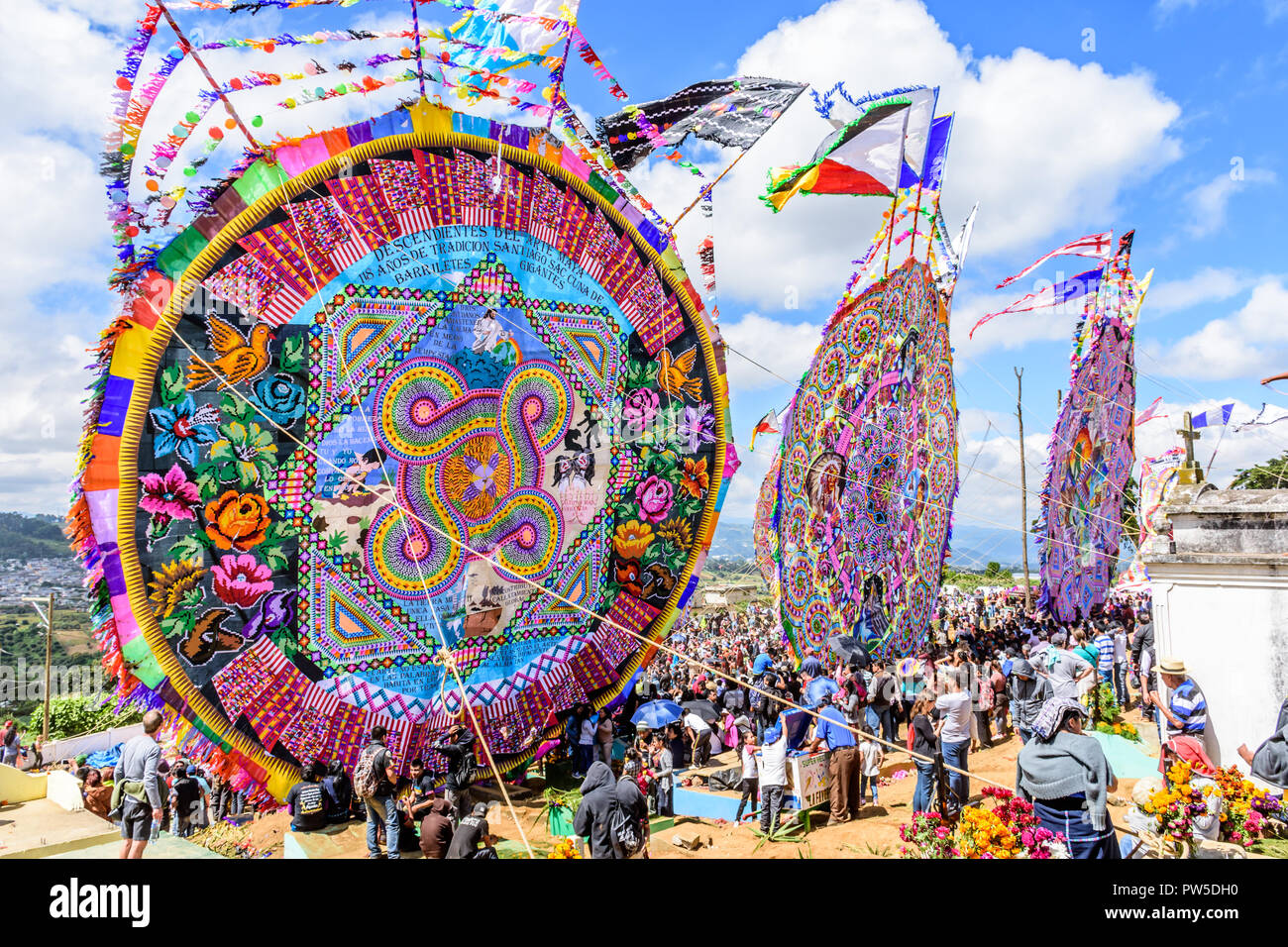 Santiago Sacatepequez, Guatemala November 1, 2017 Giant kite