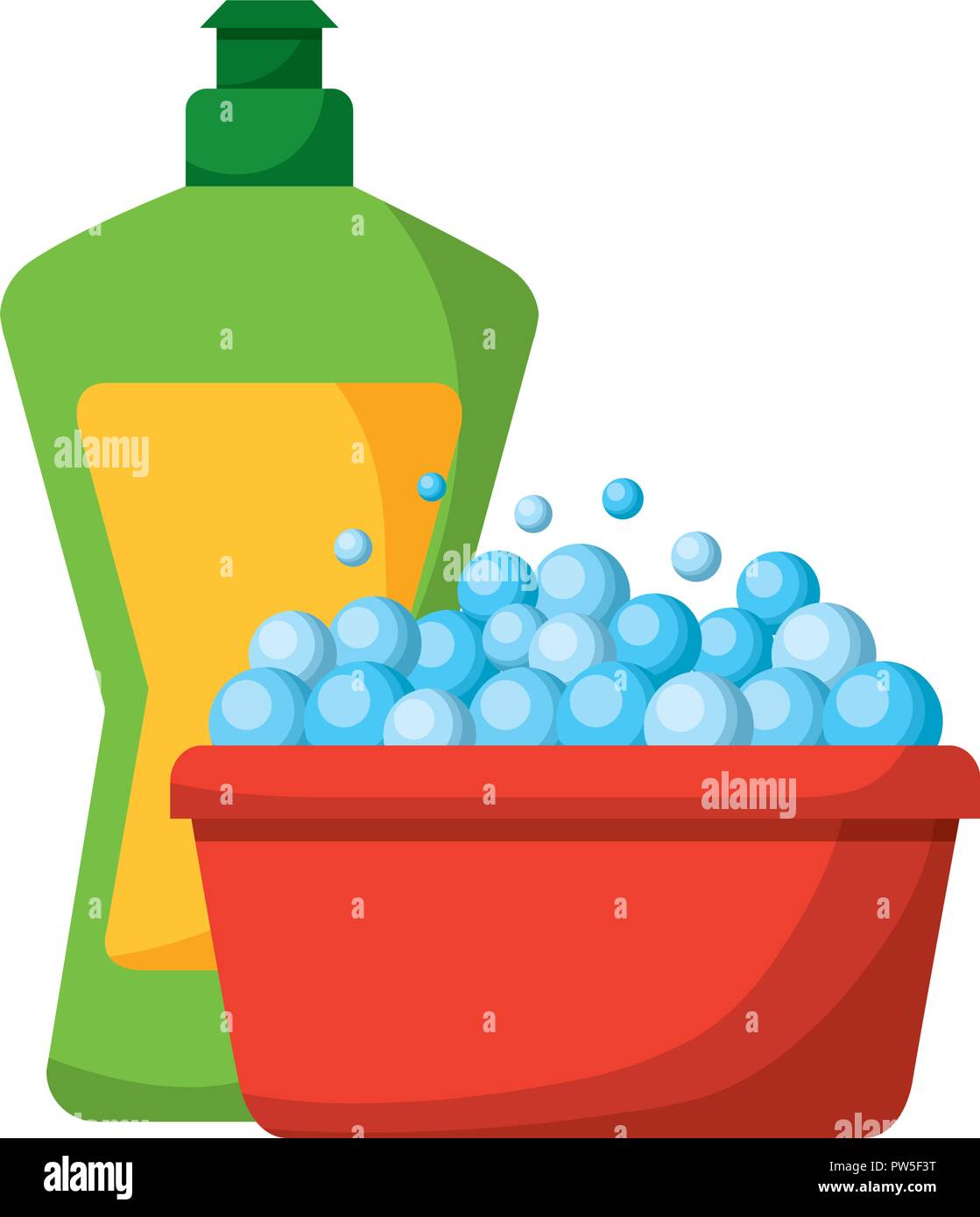 cleaning products and supplies Stock Vector