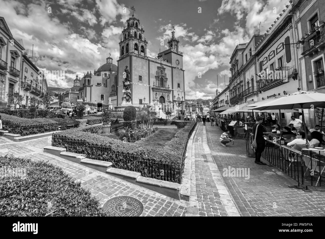Plaza de la Paz en Guanajuato - Mexico Stock Photo