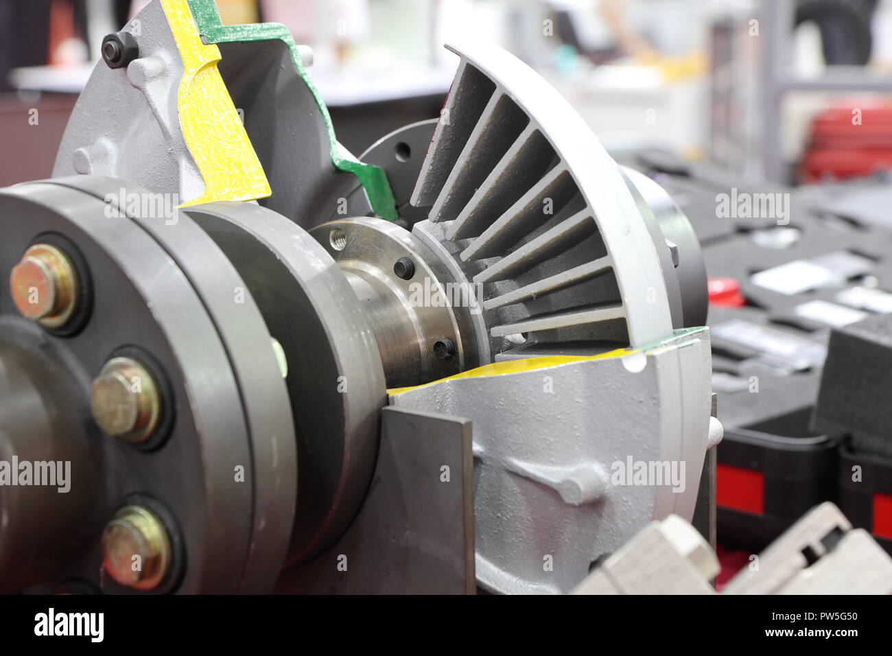 The Fluid Coupling for transmission motor power Stock Photo Alamy