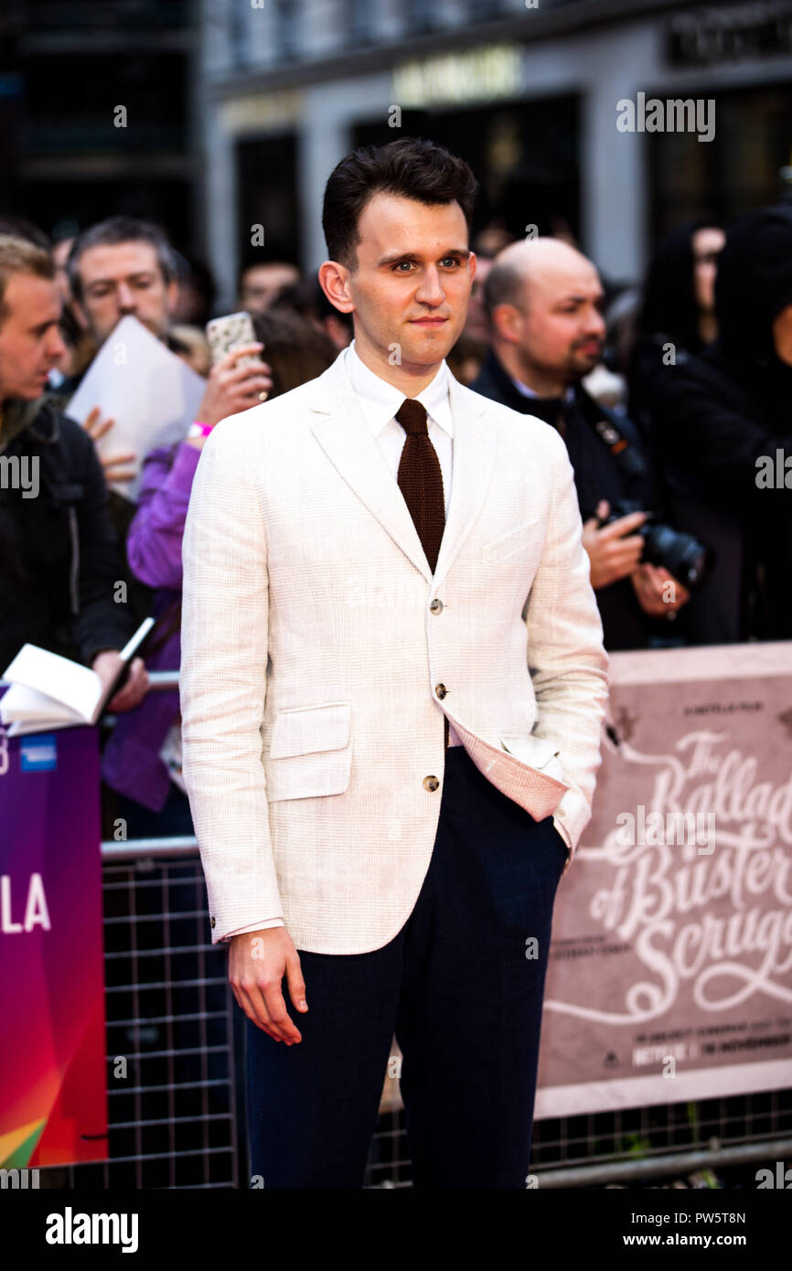 London, UK. 12th October, 2018. Harry Melling at The Ballad of Buster