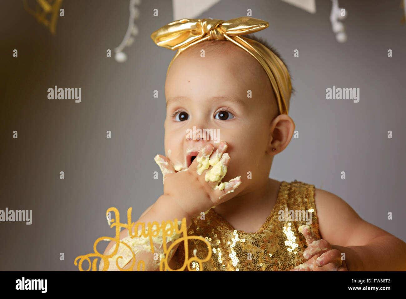 golden frock for baby girl