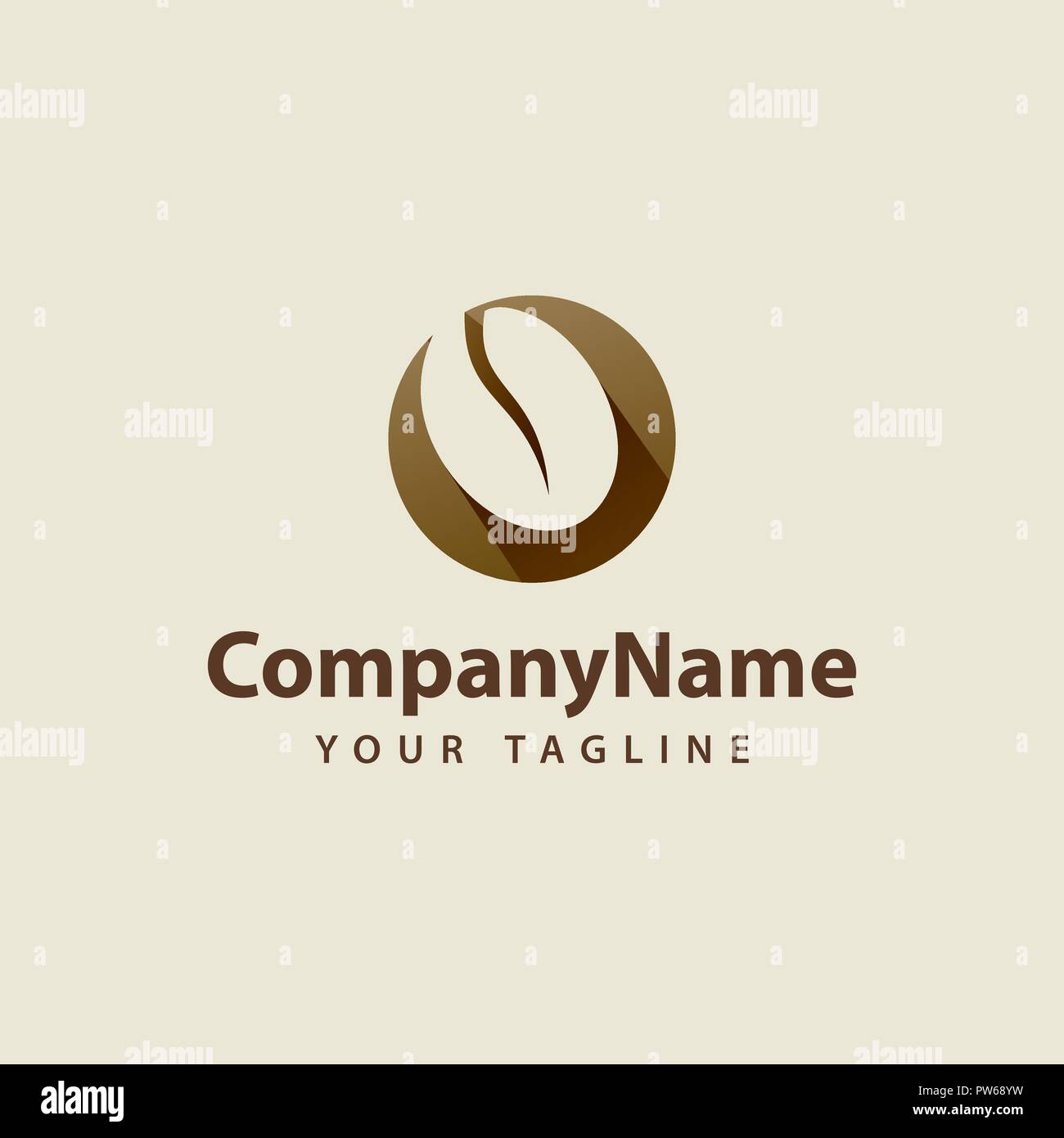 Coffee Bean Logo Stock Vector Image & Art Alamy