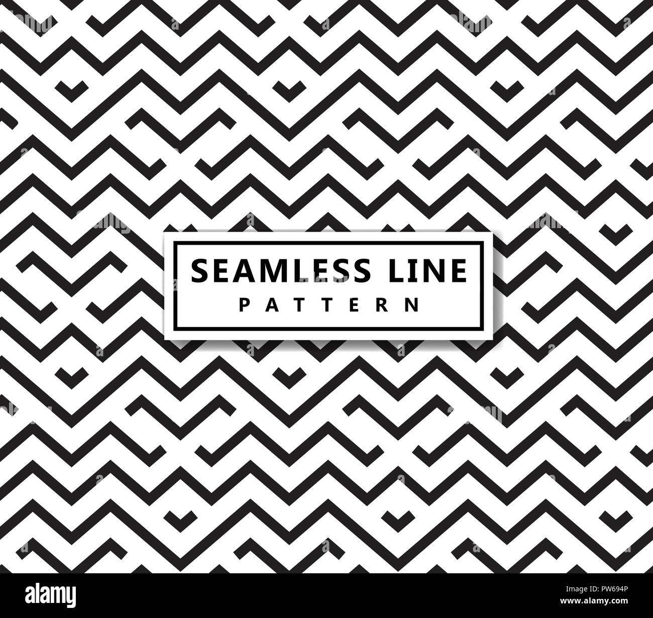 The geometric pattern by stripes . Seamless vector background. Black texture. Stock Vector
