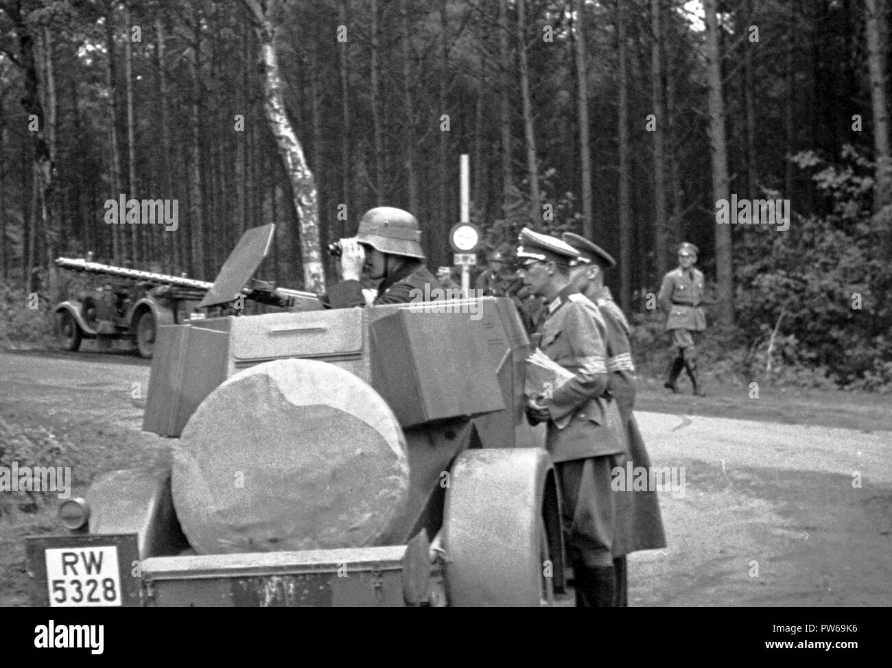 Reichswehr Heer Panzerspähwagen Kfz 13 Adler Stock Photo