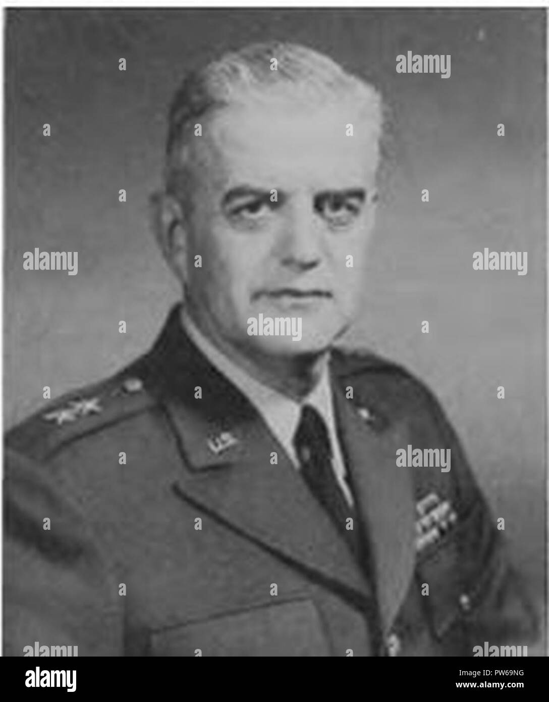 BG I. Sewell ('Luke') Morris, who as a colonel first commanded the Transportation Corps Army Aviation Field Service Office (TCAAFSO) when it became operational in Jan. 1953. Stock Photo