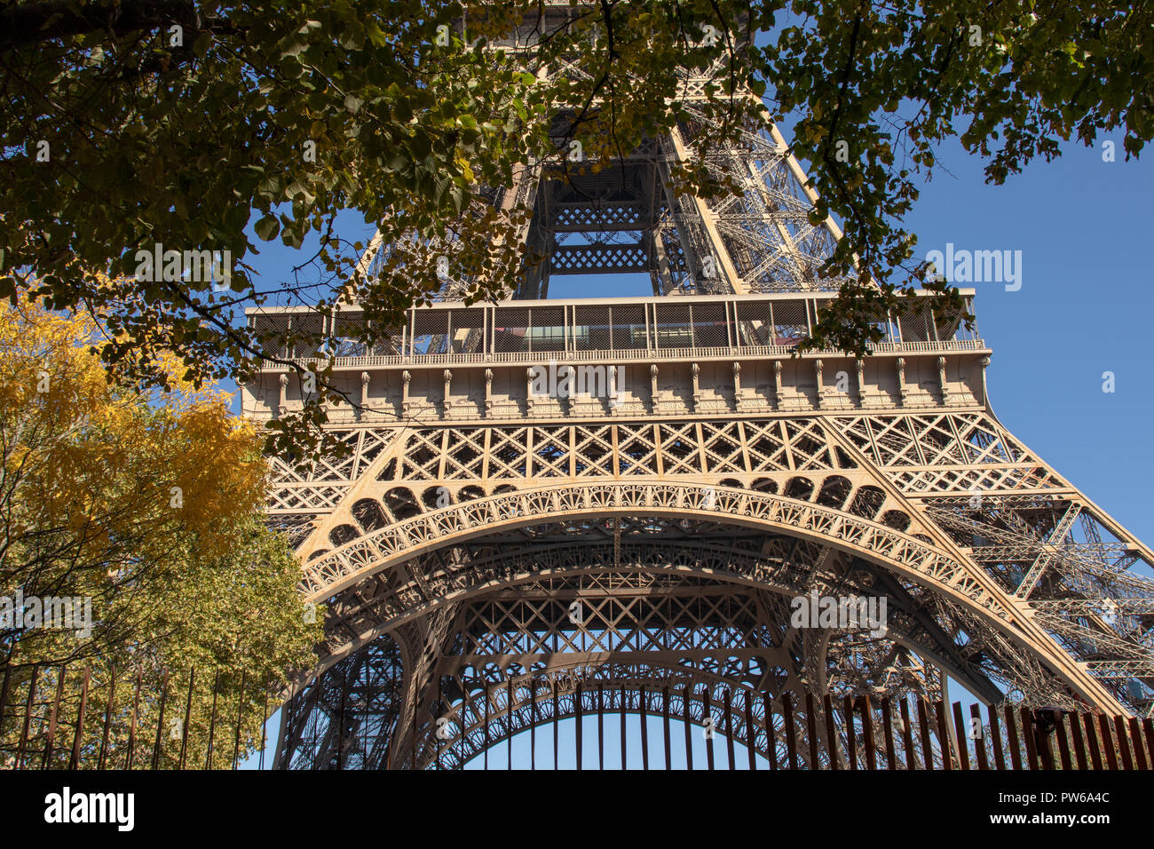 The Eiffel tower Stock Photo