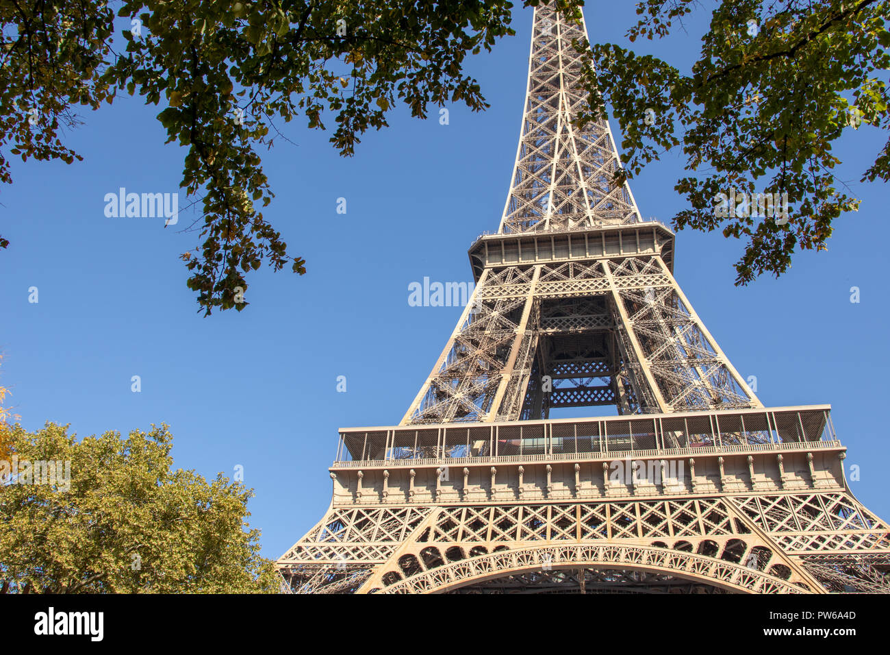 The Eiffel tower Stock Photo