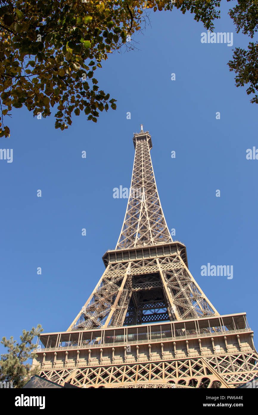 The Eiffel tower Stock Photo