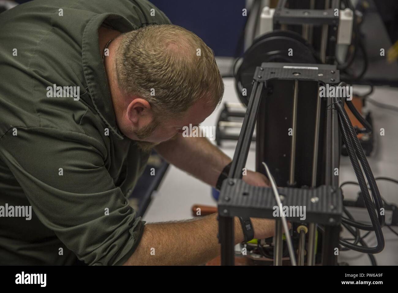 Ryan Rogers, an engineer technician with the United States Army
