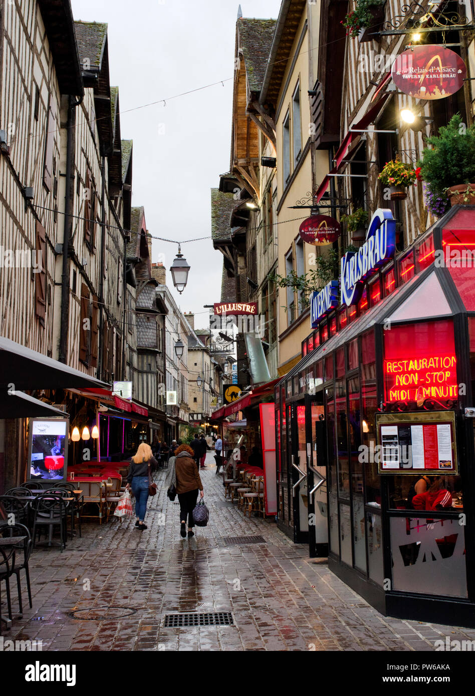 Ruelle des Chats, Troyes Stock Photo