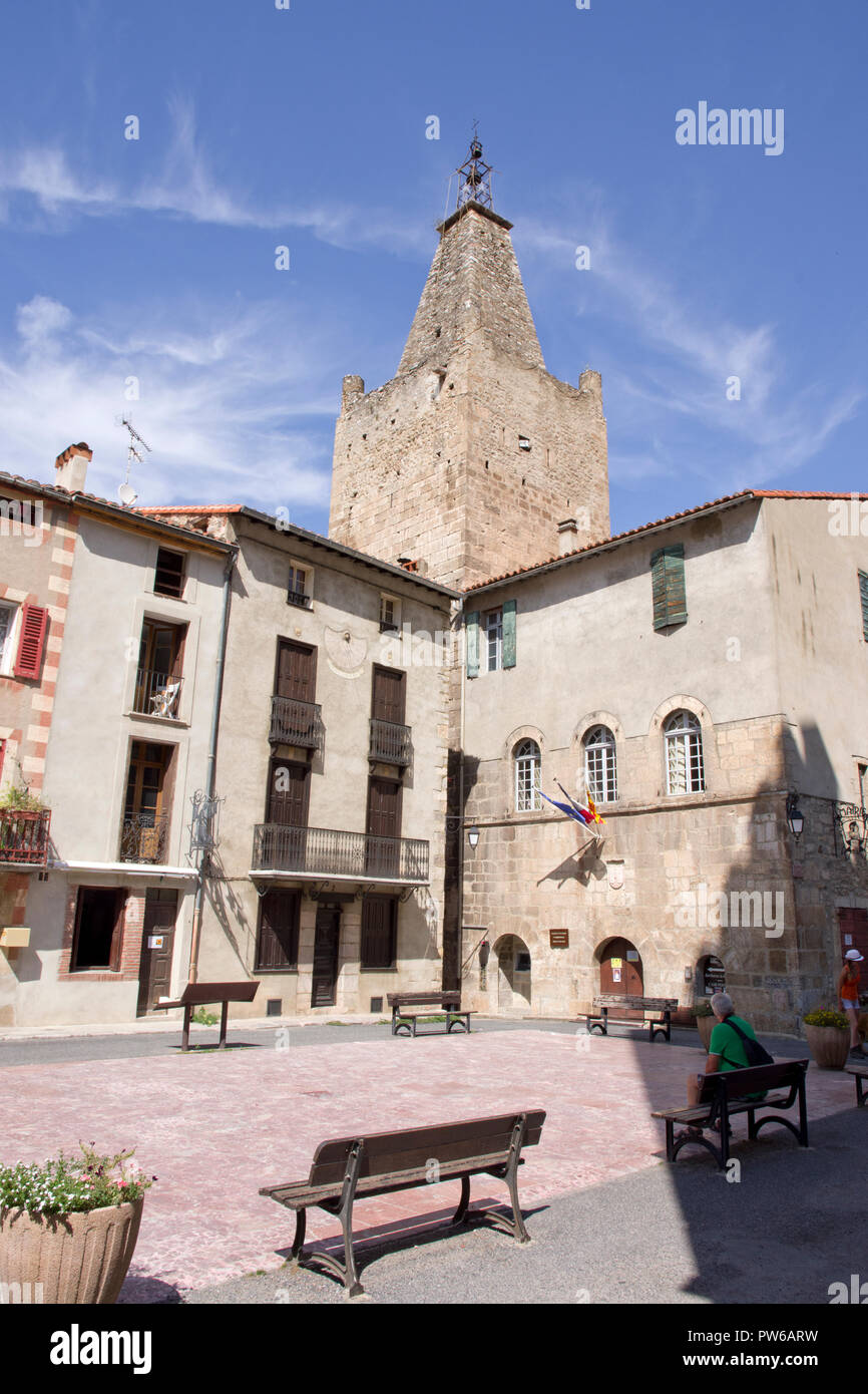 Villefranche-de-Conflent, Church of Saint Jaques Stock Photo