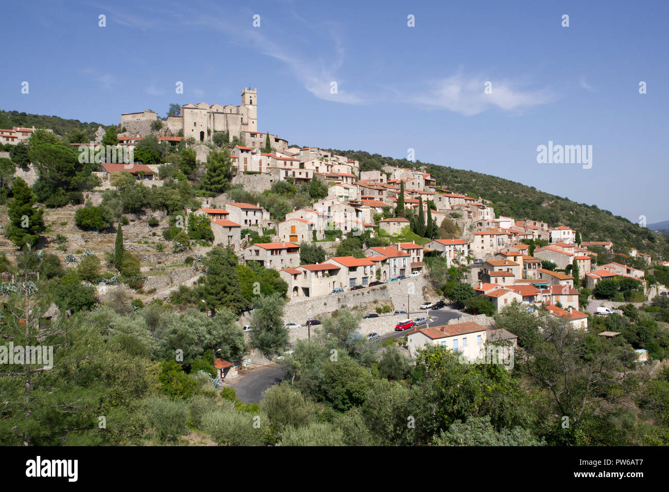 Eus France a most beautiful village Stock Photo