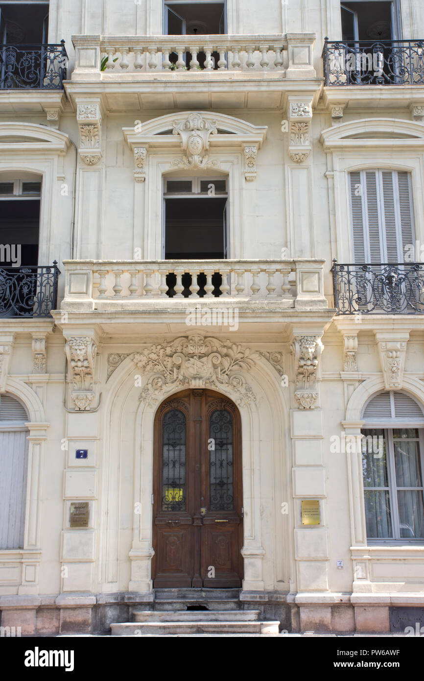 Grand canal side house Narbonne Stock Photo