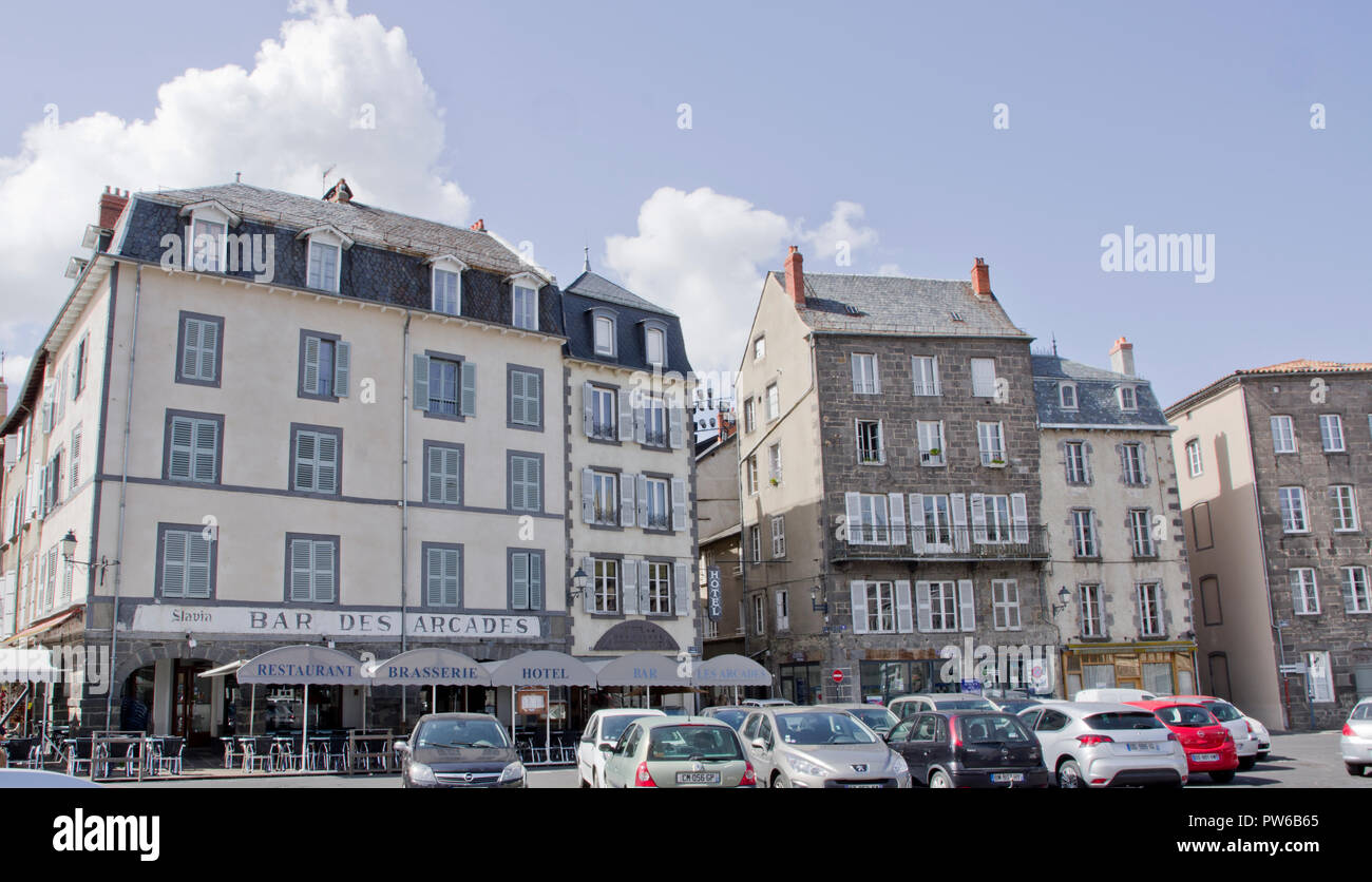 Place d Armes St Flour France Stock Photo
