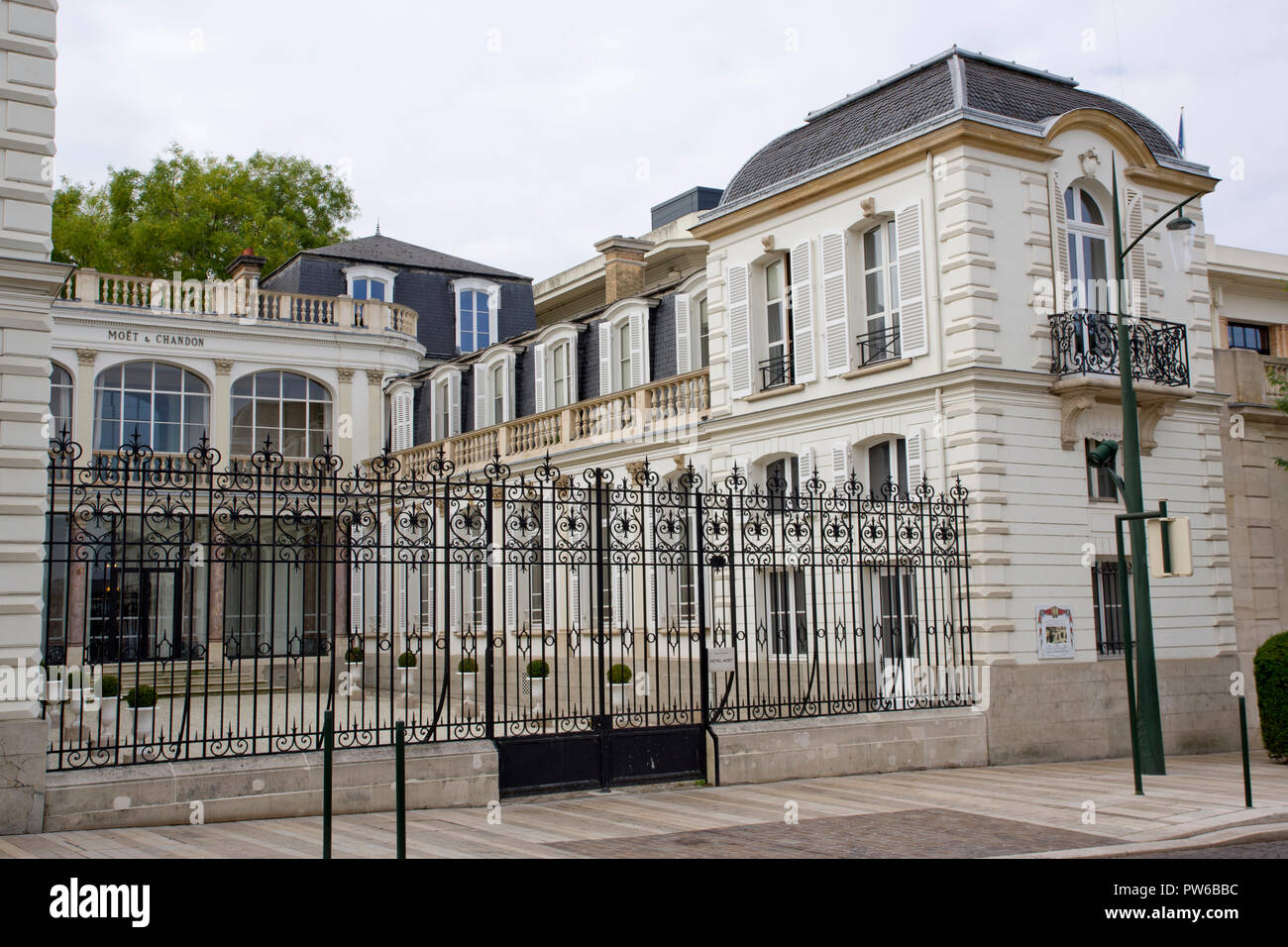 Moët & Chandon, entry hall of headquarters building, the famous Champagne  house founded in 1743 and owned today by luxury group LVMH,Epernay, France  Stock Photo - Alamy