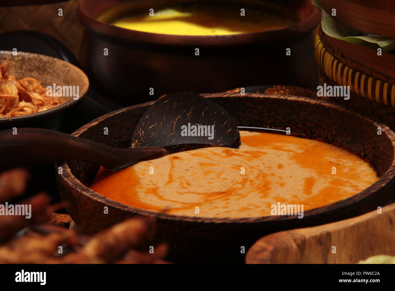 Bumbu Kacang Sate Blora, the peanut sauce for Sate Blora Stock Photo