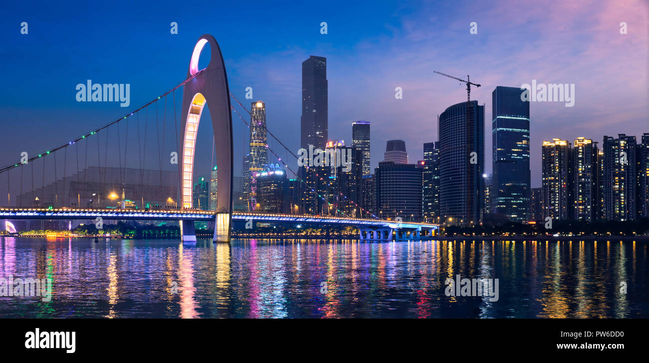 Guangzhou skyline. Guangzhou, China Stock Photo