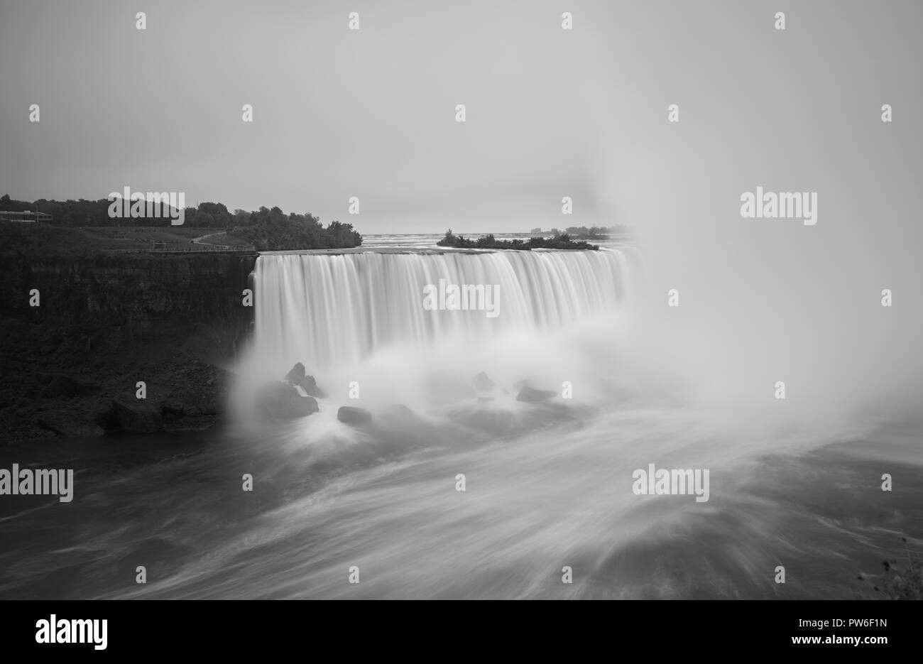 Niagara falls from Canada side Stock Photo