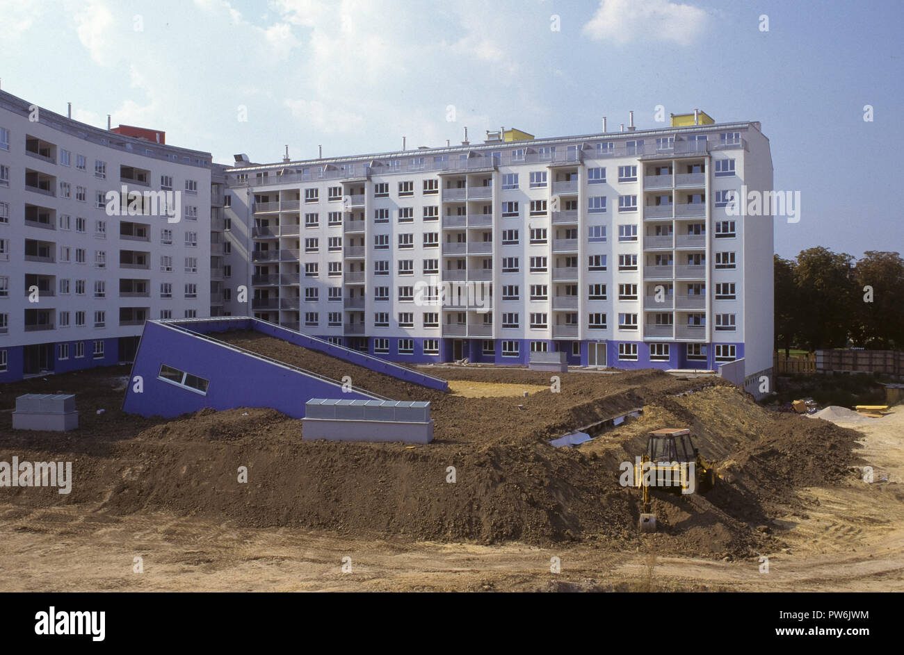 Wien, Wohnbau der 1980er Jahre Stock Photo