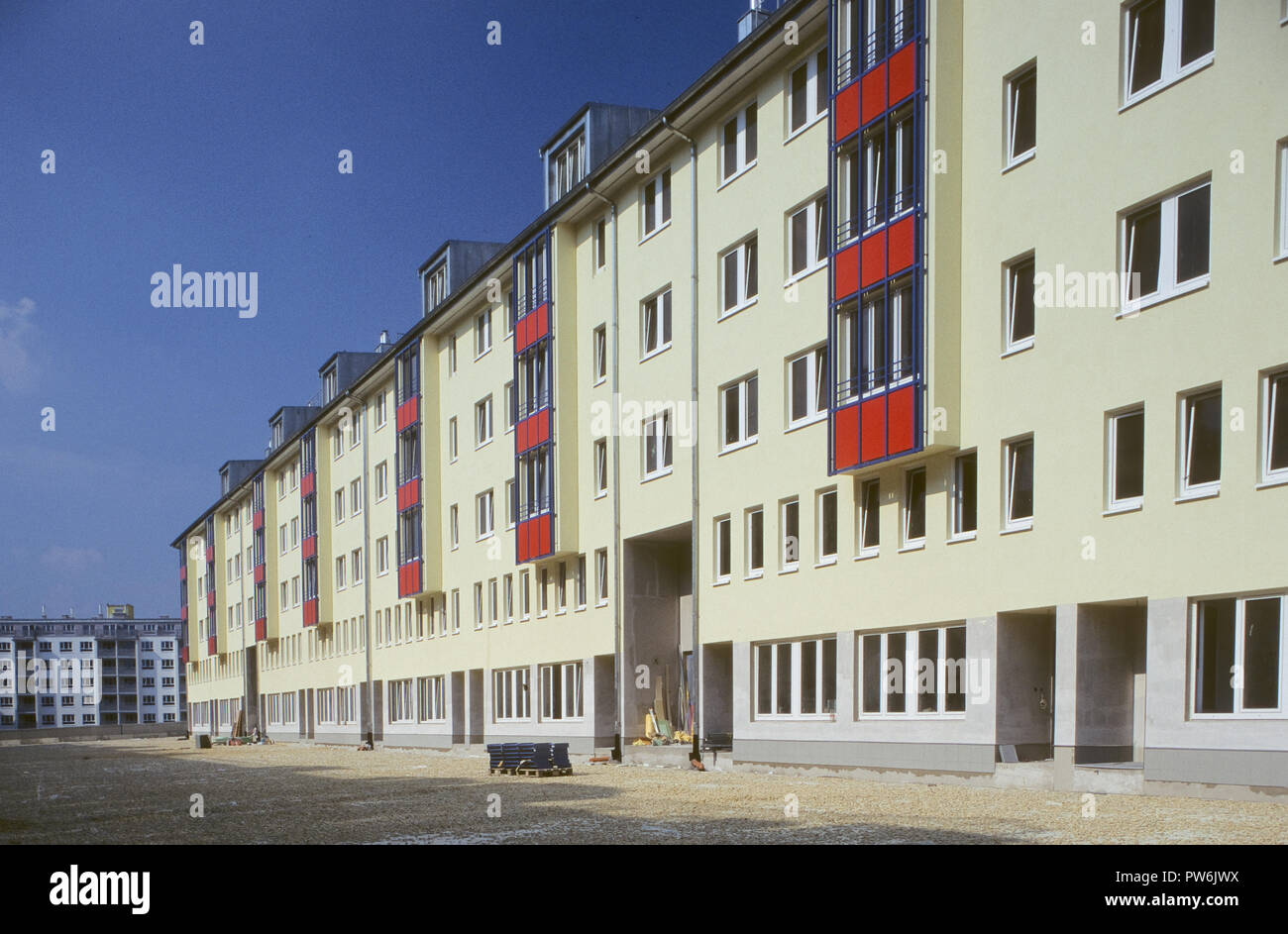 Wien, Wohnbau der 1980er Jahre Stock Photo