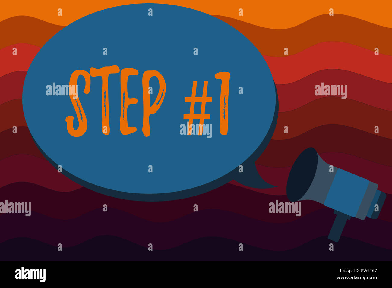Text sign showing Step 1. Conceptual photo Start of planned strategy ...