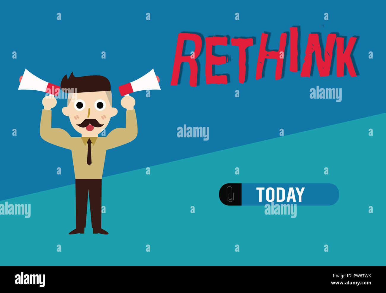 Word Writing Text Rethink Business Concept For Think Again Twice From Another Perspective 