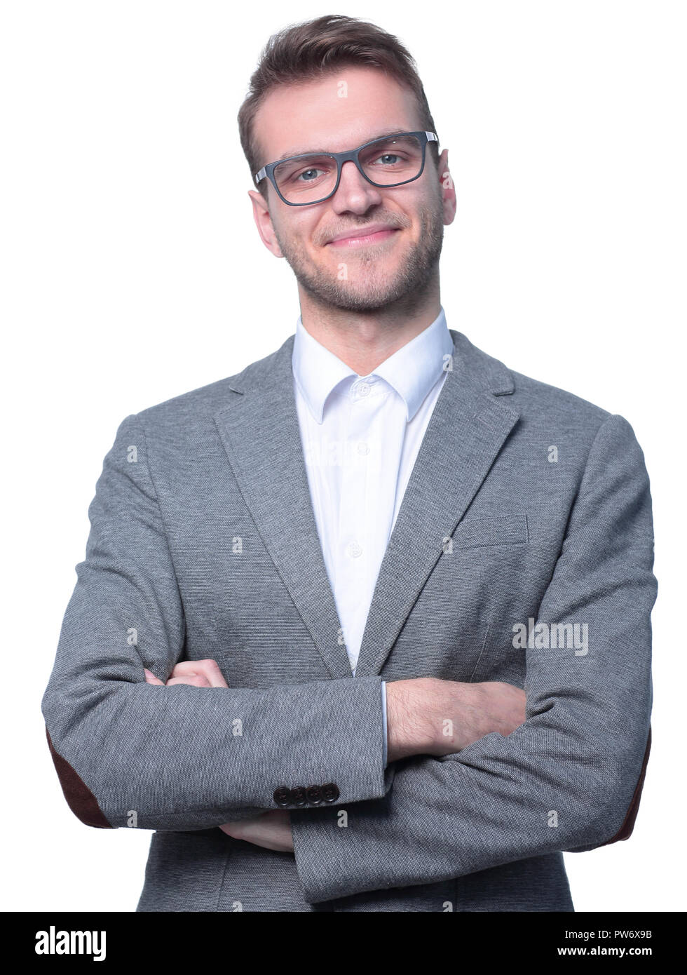 portrait of successful business man Stock Photo - Alamy