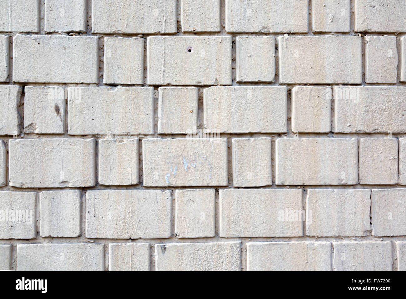 Background of white brick wall pattern texture. Great for graffiti
