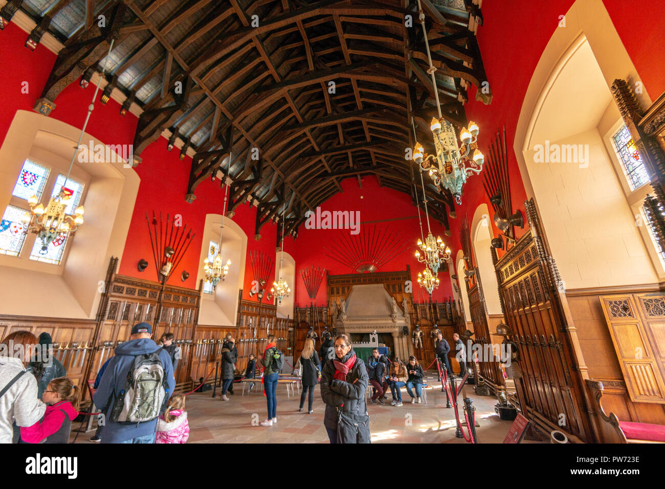 Interior, Garrison of Edinburgh Castle, Edinburgh, Scotland, United Kingdom Stock Photo