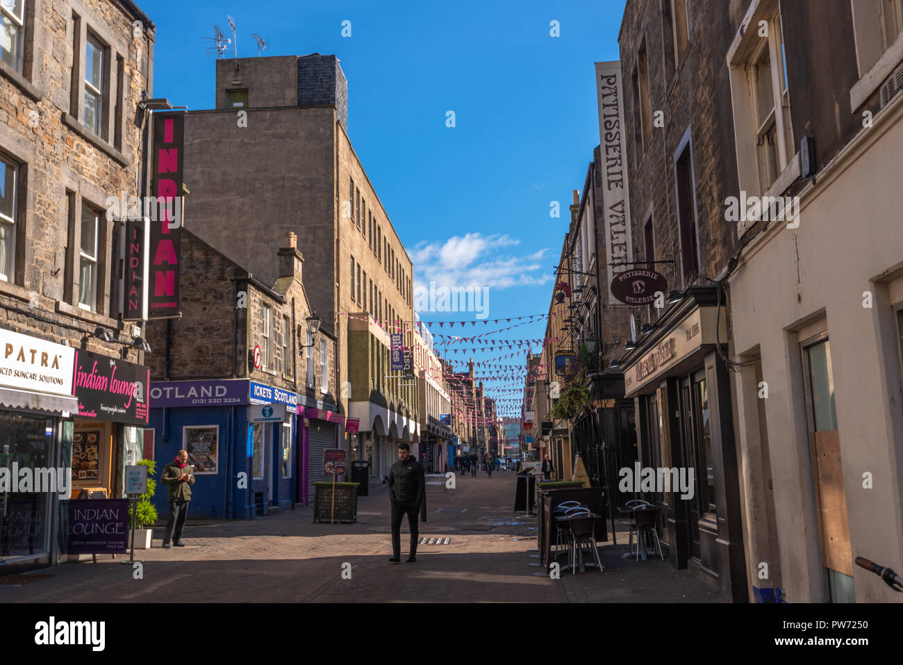 Rose street, Edinburgh, Scotland, United Kingdom Stock Photo