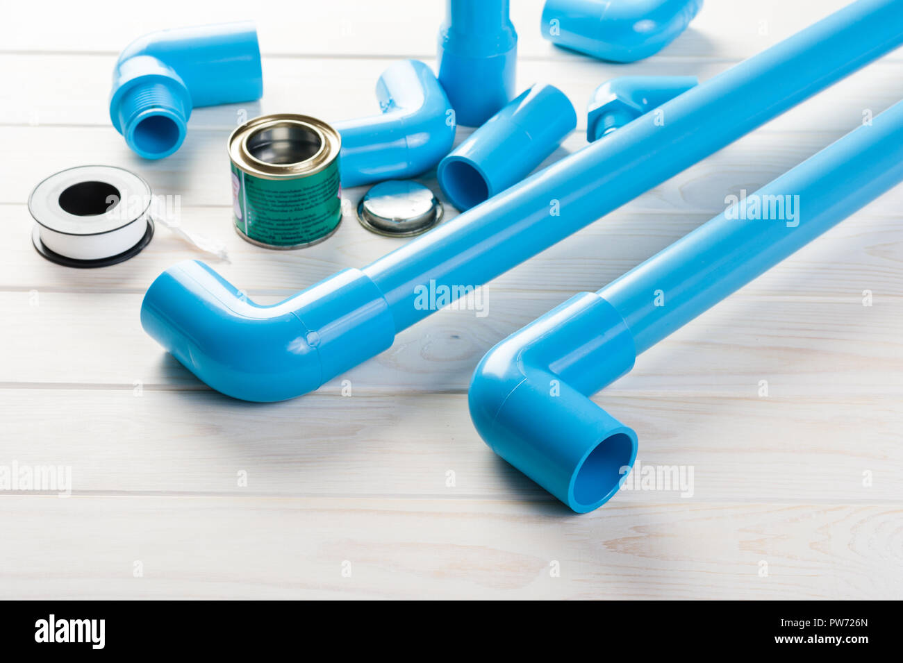 PVC Pipe connections, PVC Pipe fitting, PVC Coupling Stock Photo Alamy