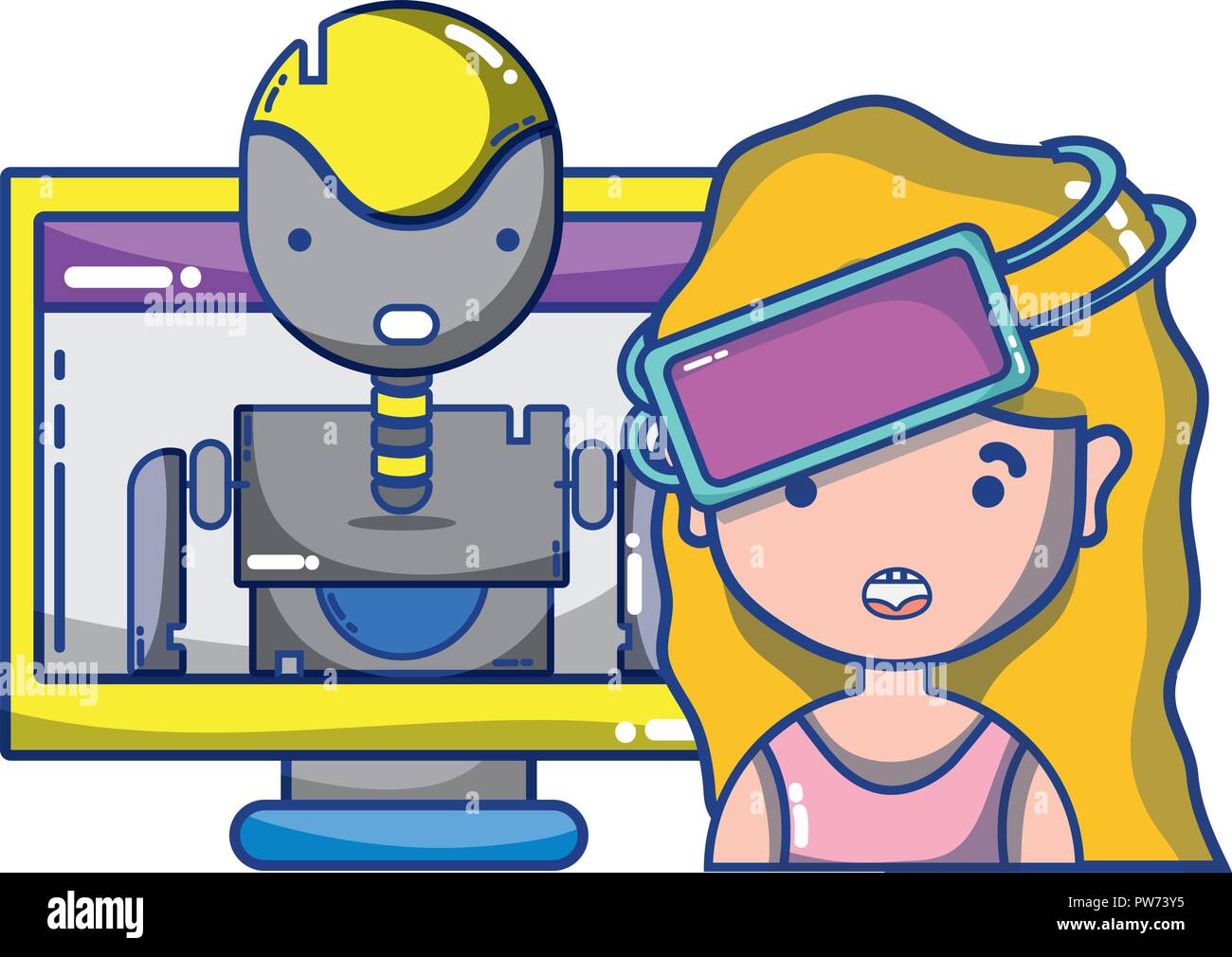 Vr Goggles Stock Vector Images - Alamy