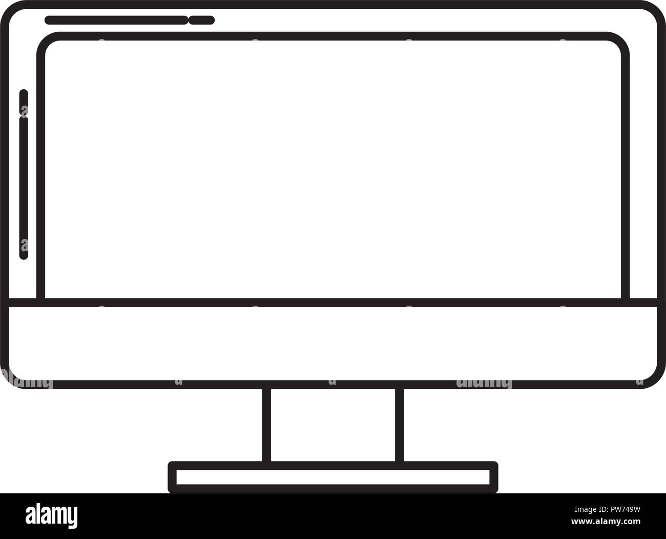 Traceable Computer Screen Computer screen technology Stock Vector Image & Art - Alamy