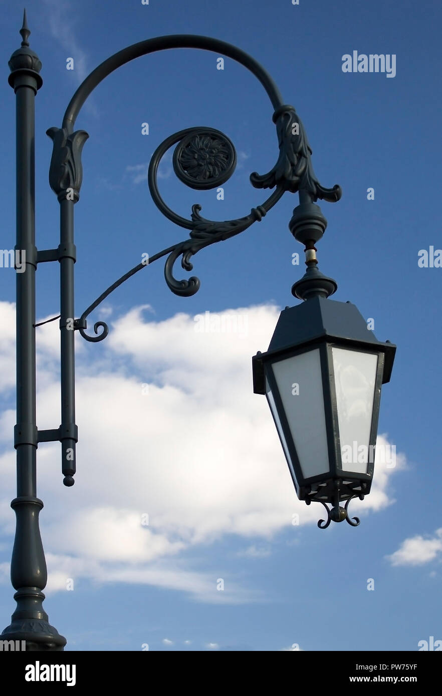 One street vintage city lamp or lantern Stock Photo