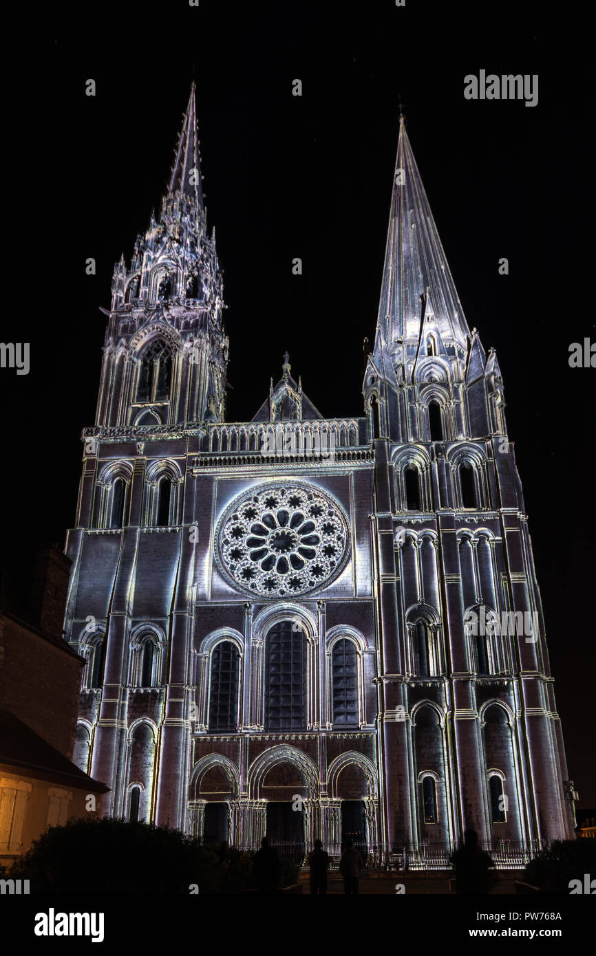 Chartres Light Chartres light show hi-res stock photography and images - Alamy