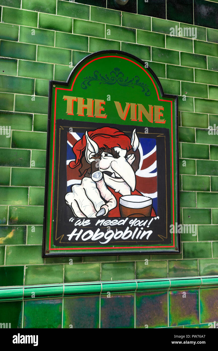 The Vine Inn. Manchester Stock Photo Alamy